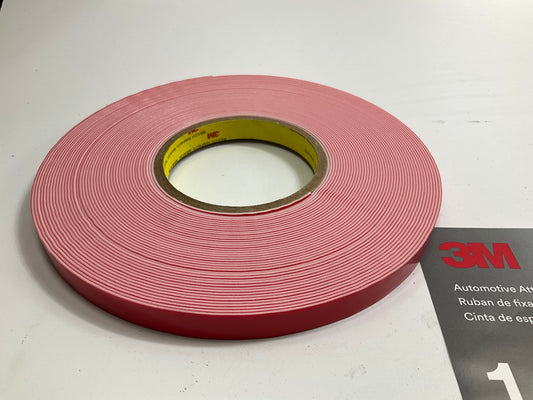 3M 06380 White Automotive Acrylic Attachment Tape 1/2'' X 20 Yards