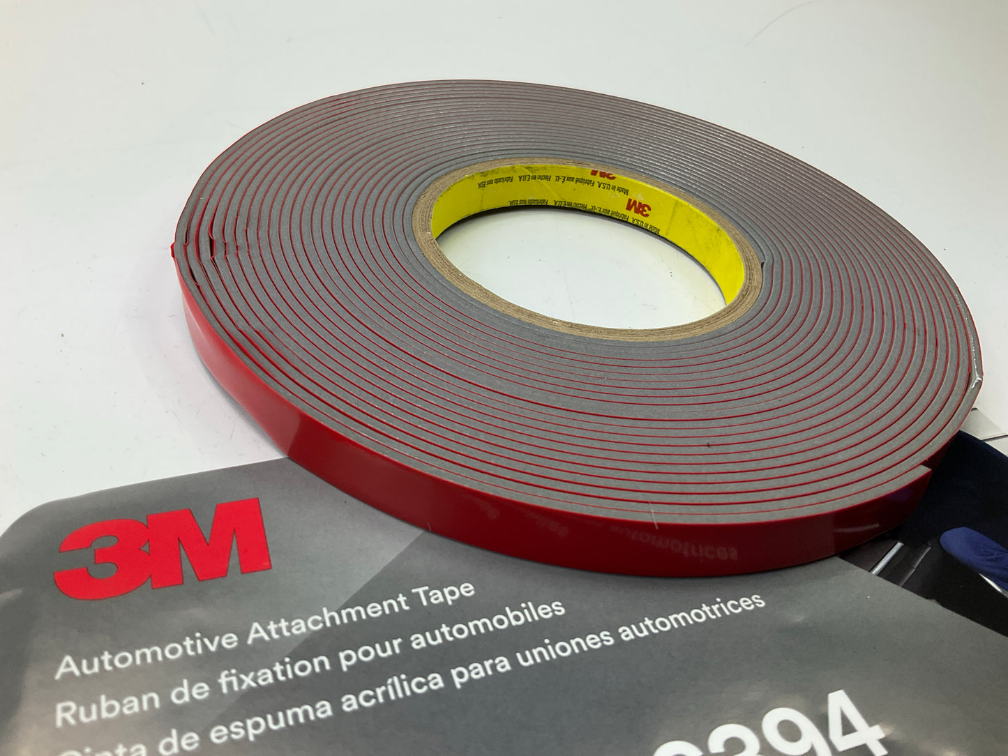 3M 06394 Attachment Adhesive Tape, 90 Mil Thick, 10 Yds X 1/2''