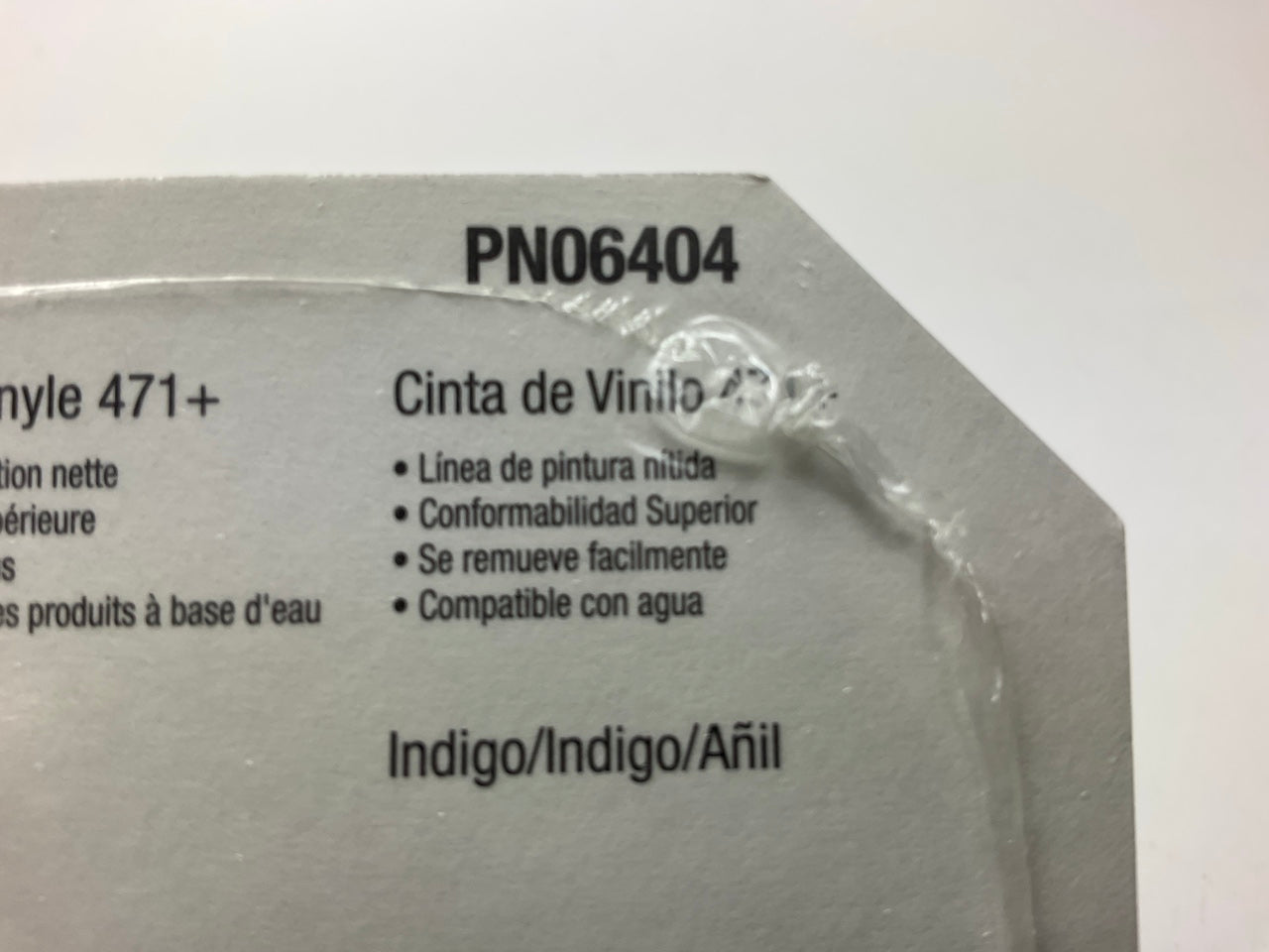 (5) 3M 06404 Vinyl Fine Line Masking Tape 471+ (1/8'' X 36 Yards) Indigo
