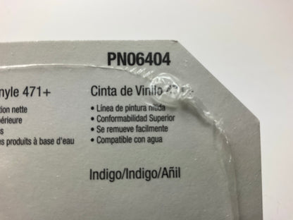 (5) 3M 06404 Vinyl Fine Line Masking Tape 471+ (1/8'' X 36 Yards) Indigo
