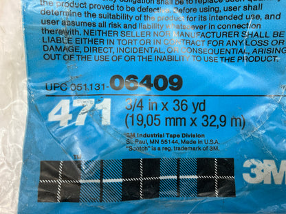 3M 06409 Indigo Blue Vinyl Paint Tape 471+ 1/2'' X 36 Yds
