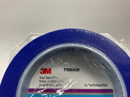3M 06409 Indigo Blue Vinyl Paint Tape 471+ 1/2'' X 36 Yds