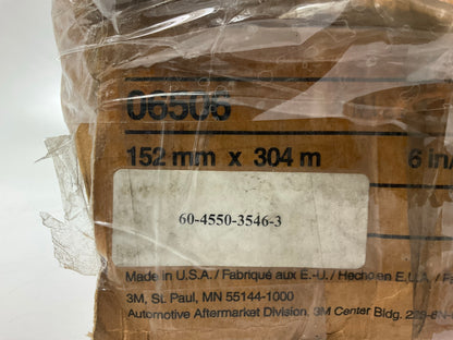 3M 06506 Steel Gray Masking Paper, Heat Resistant, 6 In X 1000 Feet,  6 / Pack