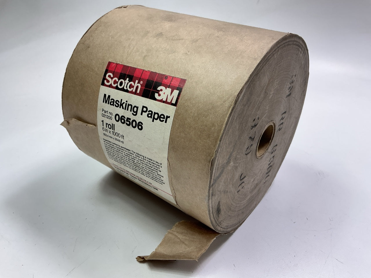 Cosmetic Damage3 From Storage - 3M Scotch 021200 06506 Masking Paper 6'' X 1000'