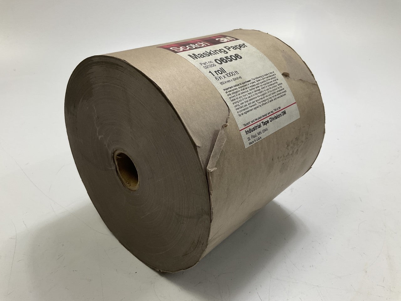 Cosmetic Damage From Storage - 3M Scotch 021200 06506 Masking Paper 6'' X 1000'