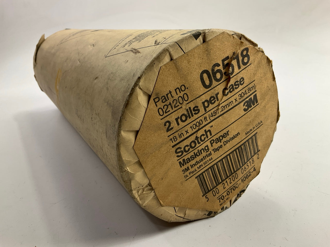 COSMETIC DAMAGE 3M Scotch Steel Gray Masking Paper, 18'' X 1000 Ft, (pack Of 2)