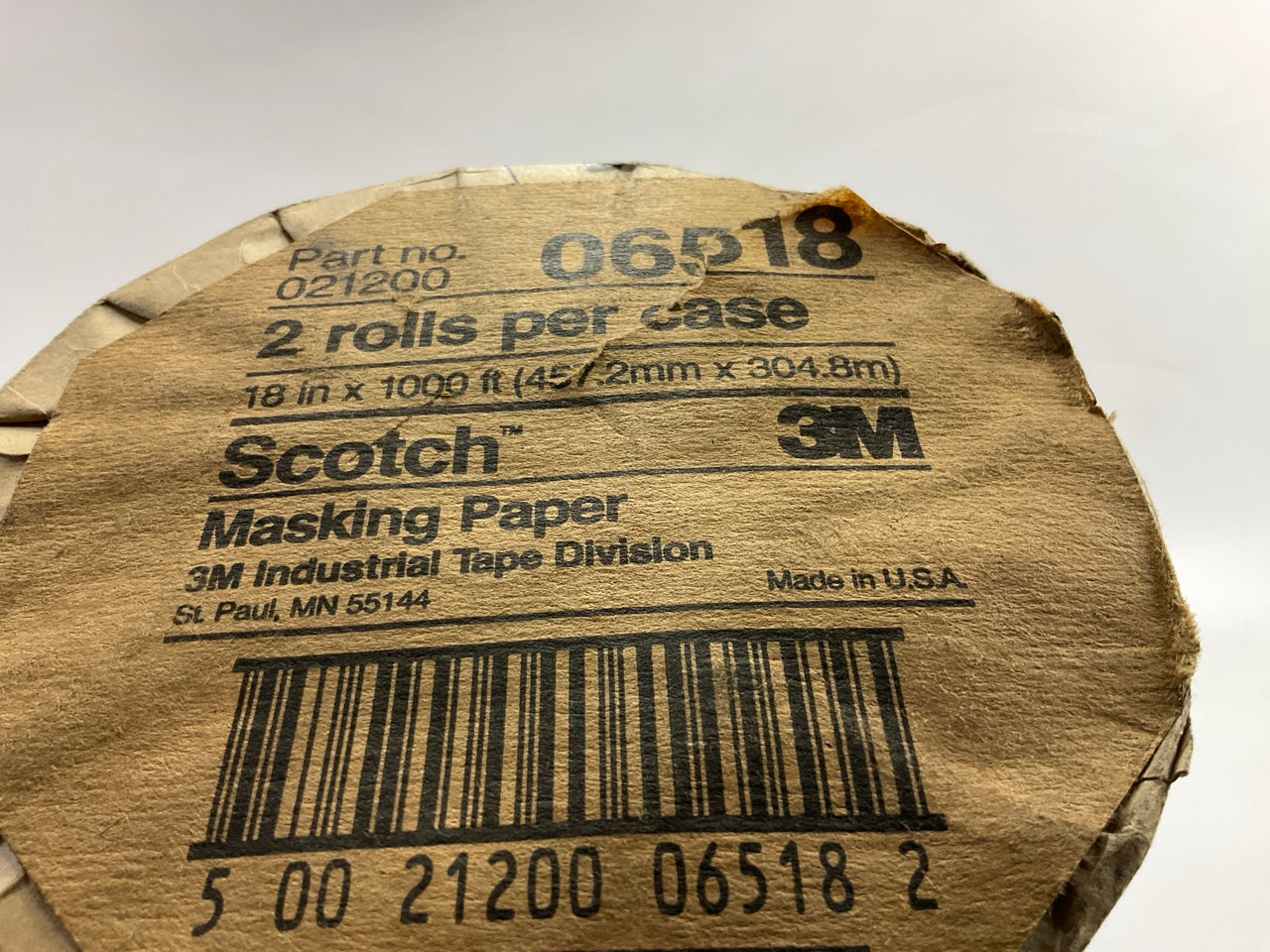 COSMETIC DAMAGE 3M Scotch Steel Gray Masking Paper, 18'' X 1000 Ft, (pack Of 2)