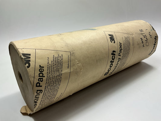 3M 06518 Heat Resistant, Flexible Masking Paper 18'' X 1000 Feet Resists Solvents