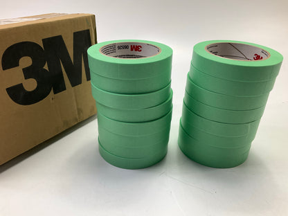 16 Rolls - 3M 06526 Precision Masking Tape Green, 3/4'' Width X 60 Yard Each Roll