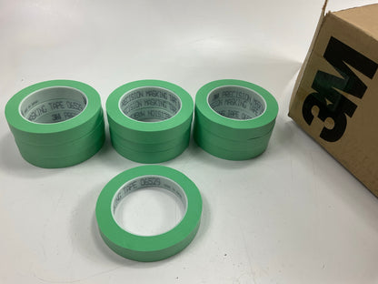 10 Rolls - 3M 06529 Precision Green Masking Tape, 3/4 Inch X 60 Yards Each Roll