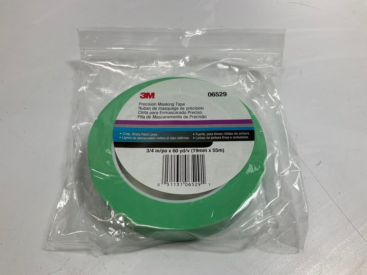 12 Rolls Total - 3M 06529 Precision Masking Tape 3/4 Inch X 60 Yards Each Roll
