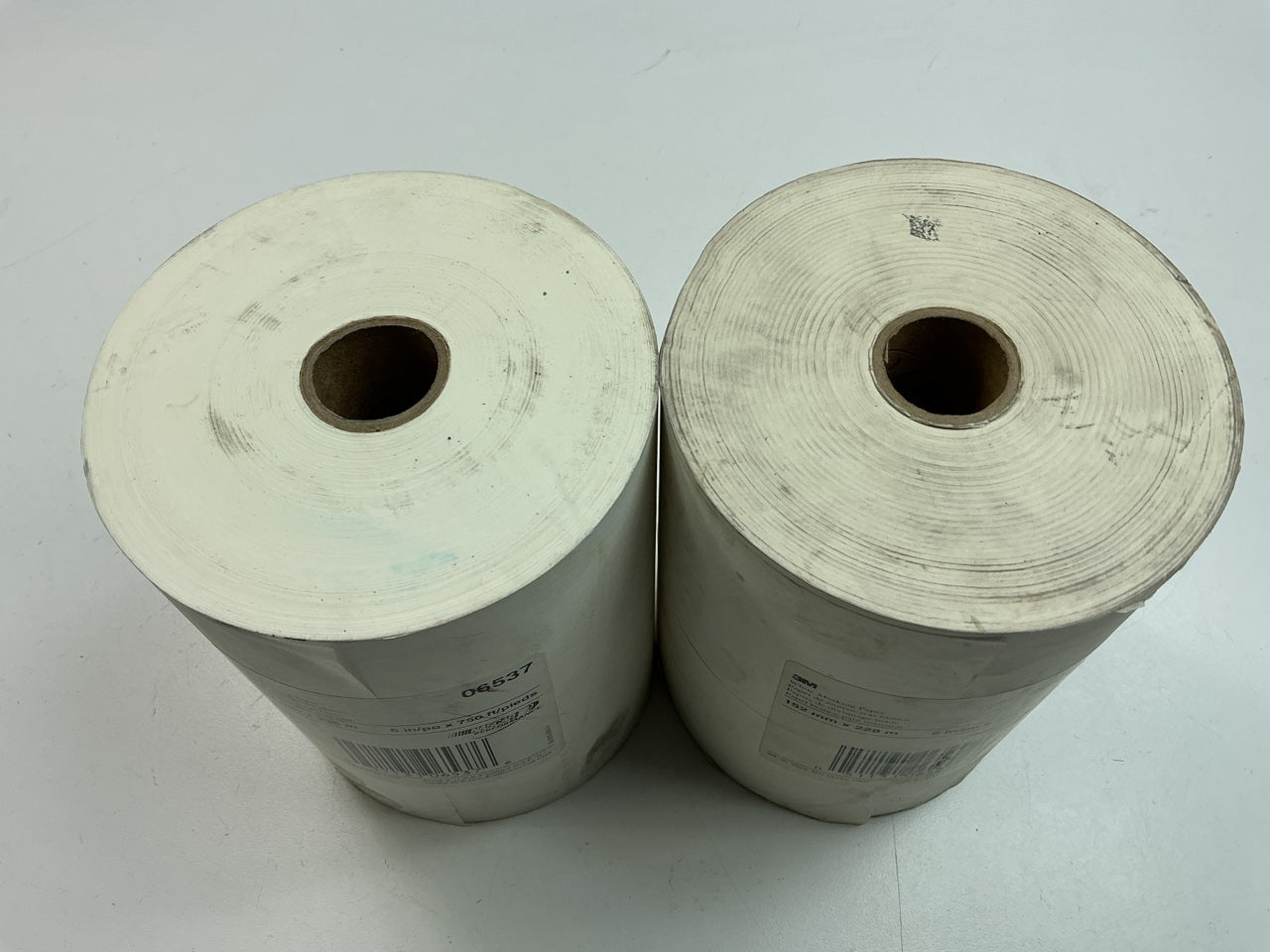 AS SHOWN (2) Rolls 3M 06537 White Masking Paper Heat Resistant Lint Free 6''x750'