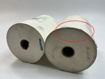 AS SHOWN (2) Rolls 3M 06537 White Masking Paper Heat Resistant Lint Free 6''x750'