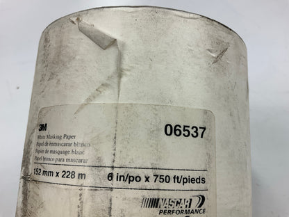 AS SHOWN, 3M 06537 White Masking Paper Heat Resistant Flexible Lint Free 6''x750'