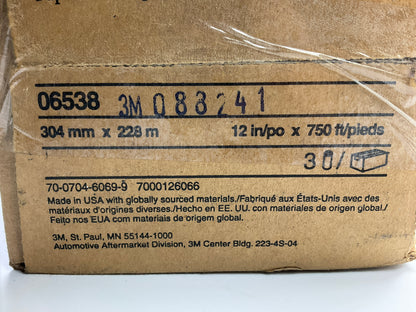 3M 06538 White Automotive Paint Masking Paper 12 In X 750 Feet - 3 ROLLS