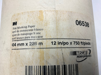 AS SHOWN - 3M 06538 White Automotive Paint Masking Paper 12 In X 750 Feet Roll