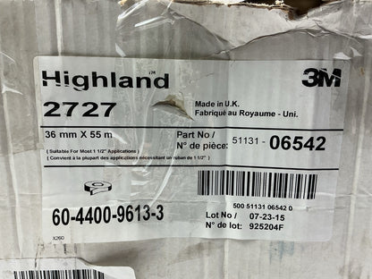 3M 06542 Highland Masking Tape 36mm X 55m (180' X 1.41''), 22 Rolls