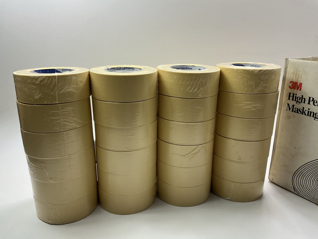 3M 06543 Highland Masking Tape 2727, 1.89''x60 Yard (48mm X 55M), 24 Rolls Total