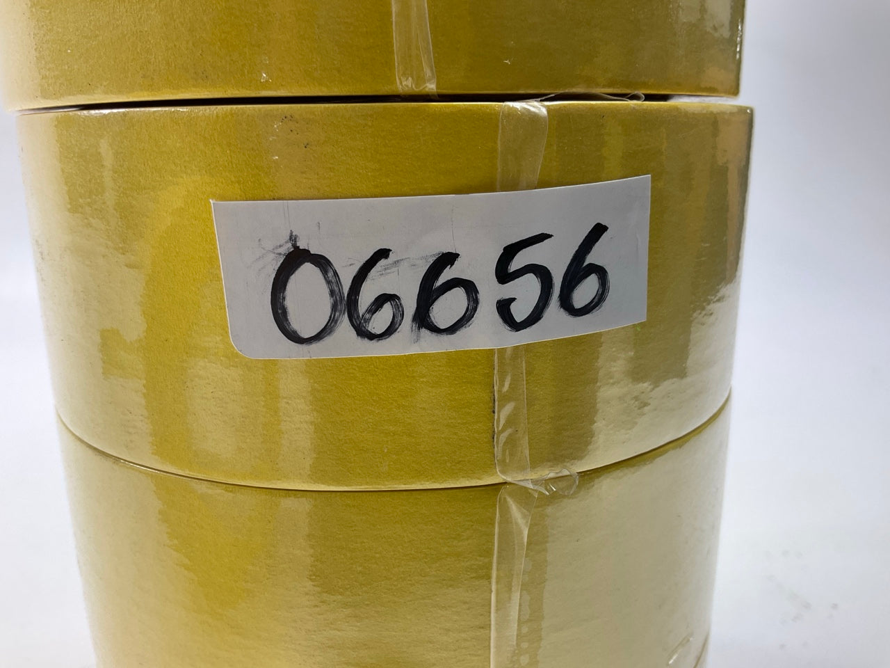 3M 06656 Crepe Paper Automotive Refinish Tape 2'', 6 Pack Yellow 1.875'' X 60 Yard