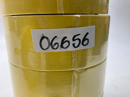 3M 06656 Crepe Paper Automotive Refinish Tape 2'', 6 Pack Yellow 1.875'' X 60 Yard