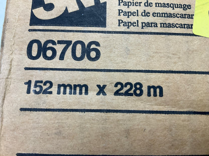 3M 06706 Scotchblok Masking Paper, Gold, Polycoated, 3 Rolls, 6'' X 750 Feet Each