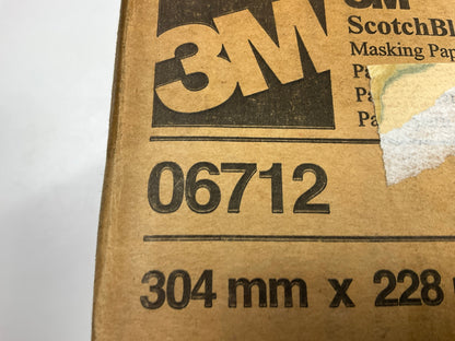 3M 06712 Scotchblok Gold Paint Masking Paper, 2 Rolls Of 12'' X 750 Feet Each