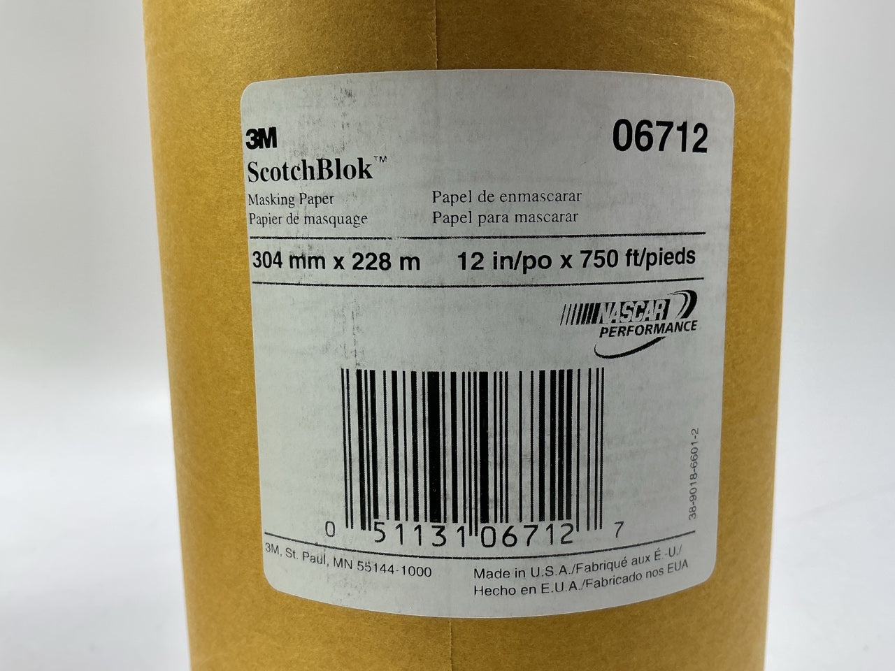 IMPERFECT 3M 06712 Scotchblok Gold Paint Masking Paper, 2 Rolls Of 12''x750' Each