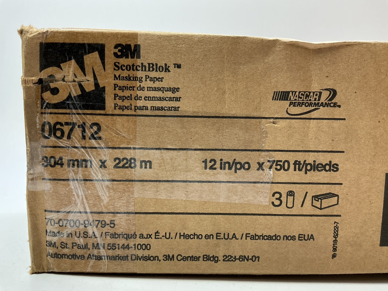 IMPERFECT 3M 06712 Scotchblok Gold Paint Masking Paper, 2 Rolls Of 12''x750' Each