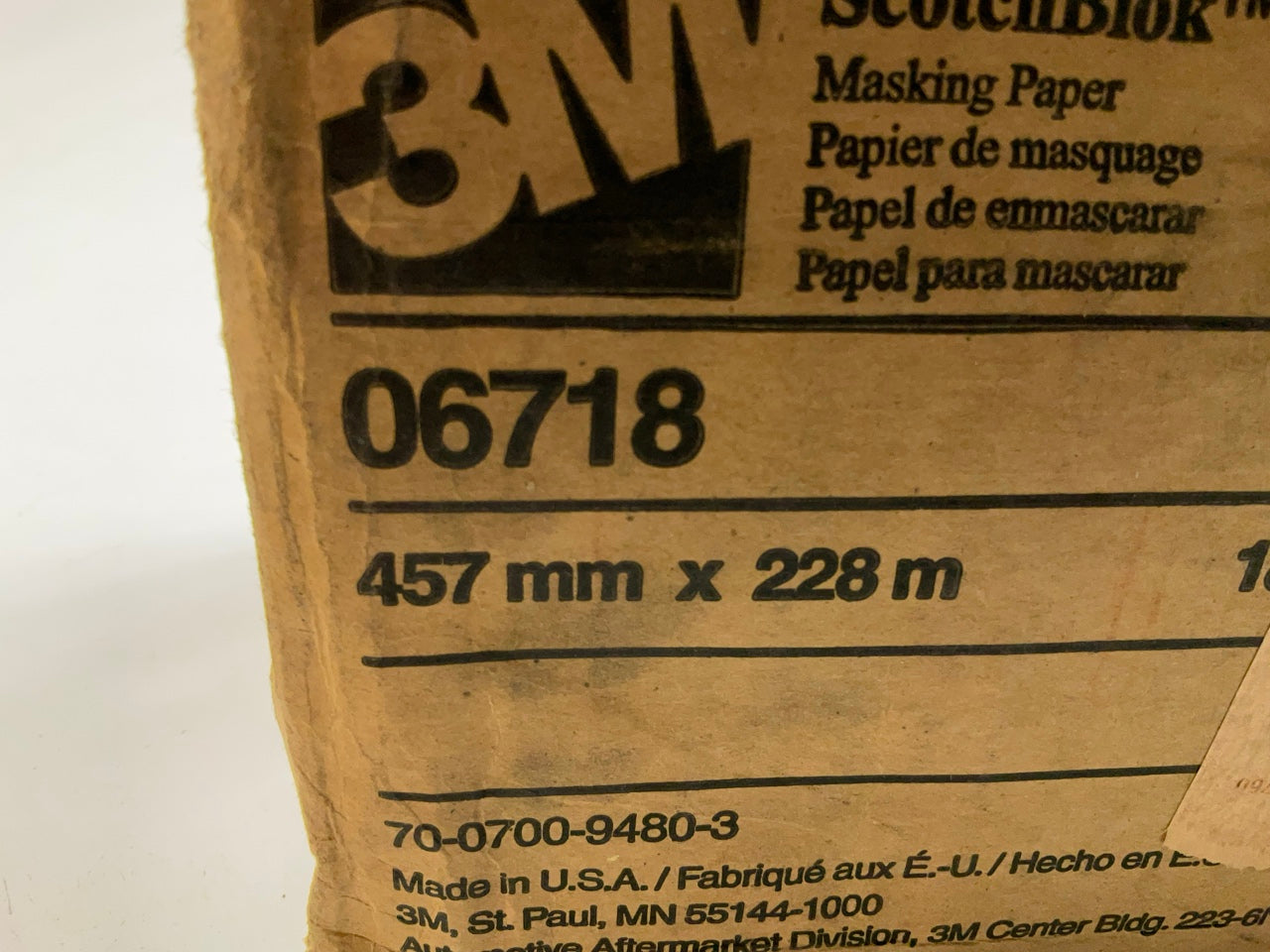 COSMETIC DAMAGE (2) 3M 06718 Scotchblok 18'' X 750' Feet Auto Body Masking Paper