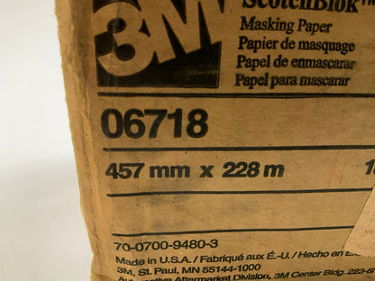 COSMETIC DAMAGE (2) 3M 06718 Scotchblok 18'' X 750' Feet Auto Body Masking Paper
