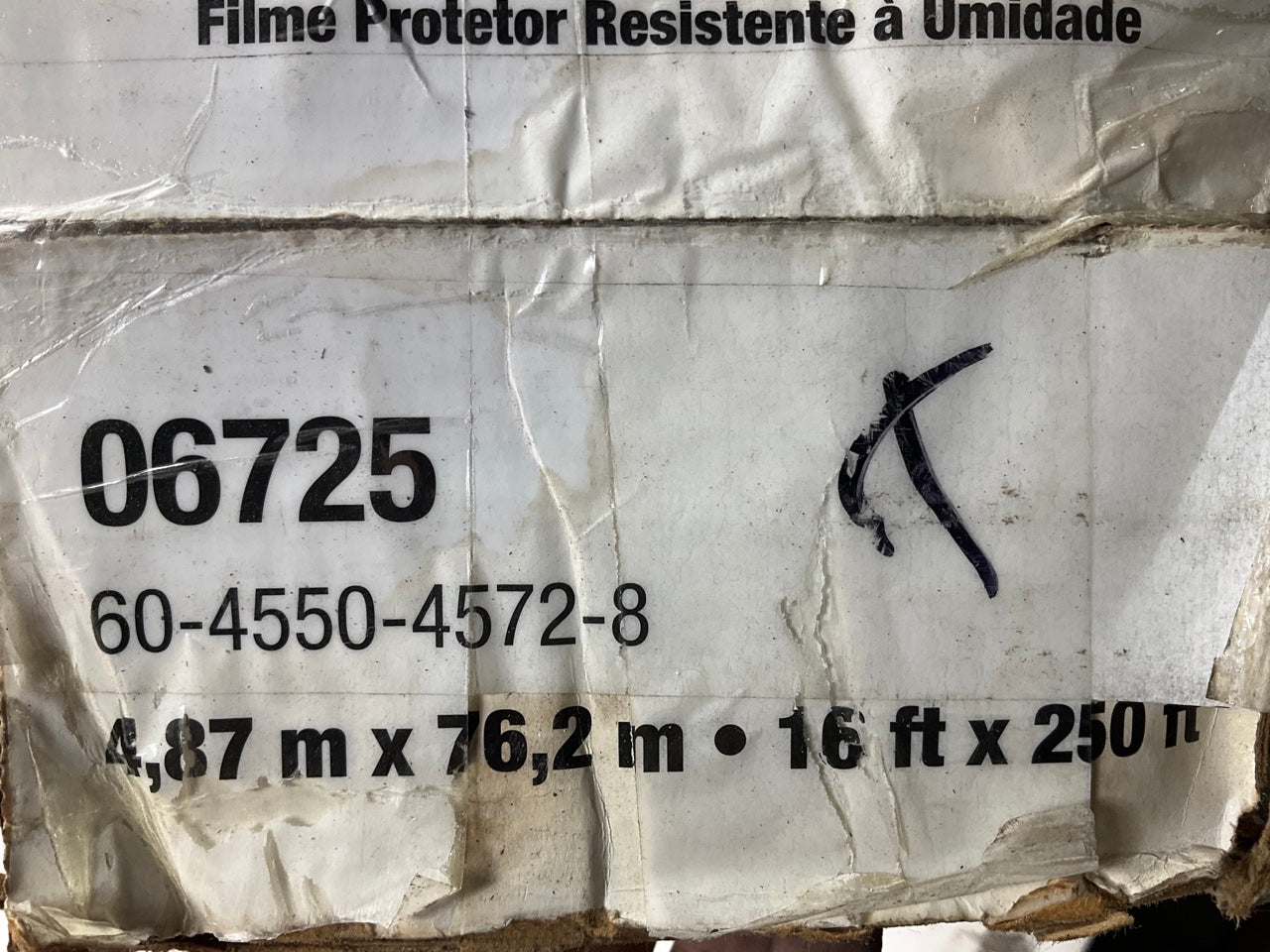 3M 06725 Moisture Resistant 16 Feet X 250 Ft Paint Overspray Protective Sheeting