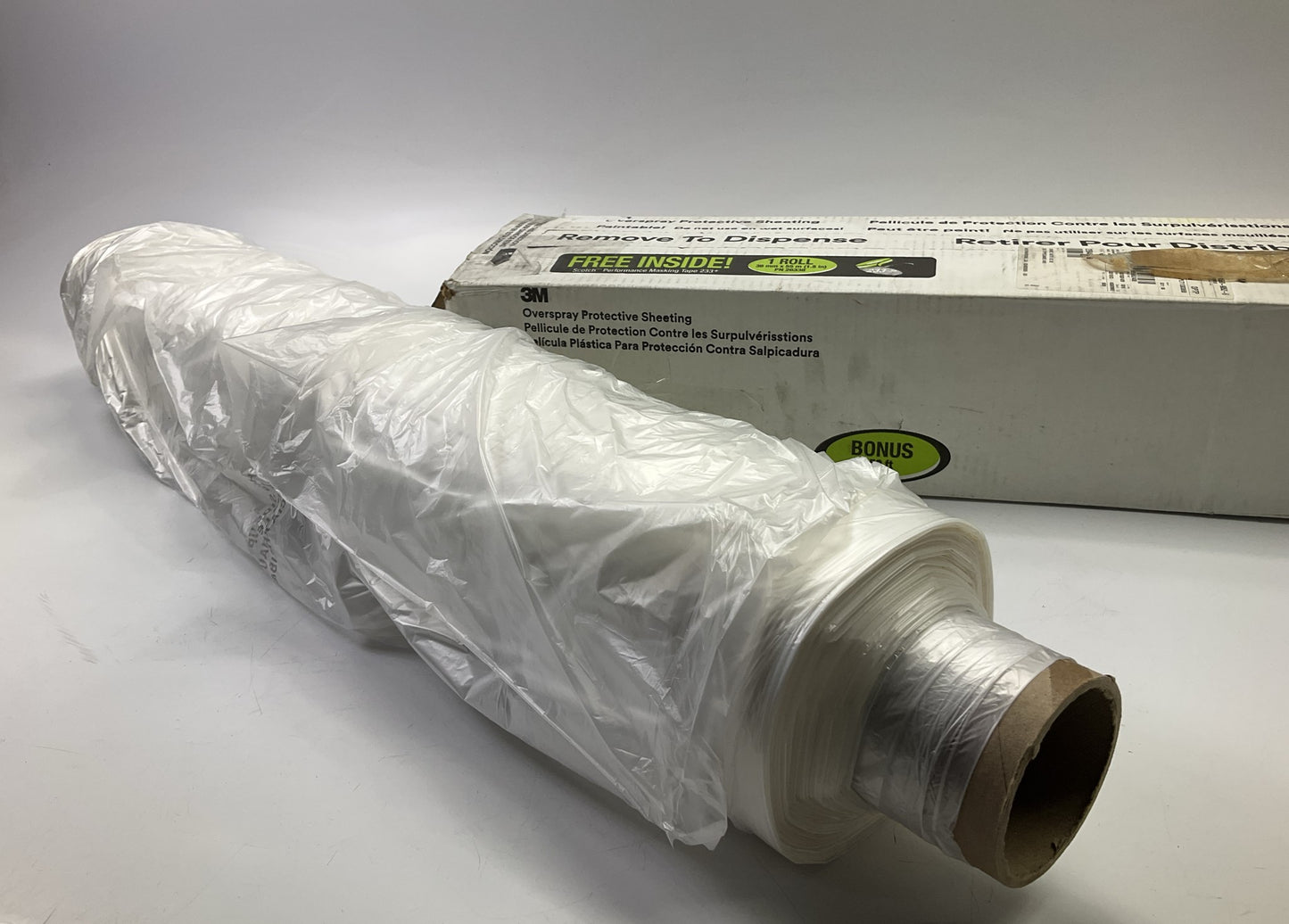 MISSING TAPE - 3M 06728 Overspray Plastic Masking Protective Sheeting 16'x400'