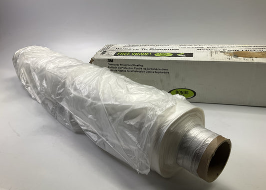 MISSING TAPE - 3M 06728 Overspray Plastic Masking Protective Sheeting 16'x400'