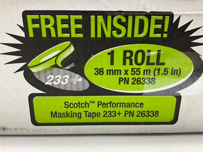 3M 06728 Overspray Plastic Masking Protective Sheeting 16 Feet X 400 Ft - 1 Roll