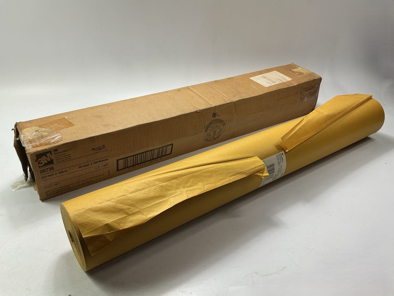 COSMETIC DAMAGE 3M 06736 Scotchblok Gold 36 In W X 750 Feet Paint Masking Paper