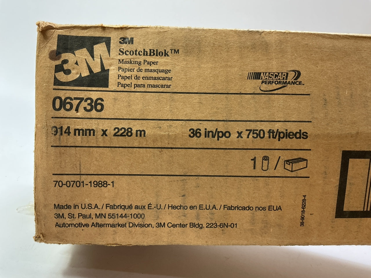 COSMETIC DAMAGE 3M 06736 Scotchblok Gold 36 In W X 750 Feet Paint Masking Paper