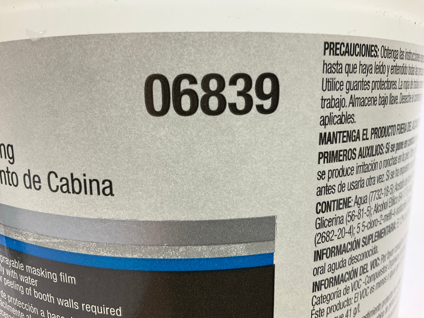 3M 06839 Paint Booth Coating For Paint Overspray Protection, Clear, 1 Gallon