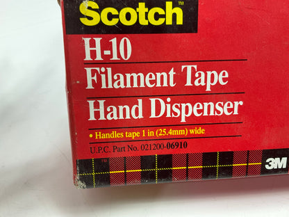 3M 06910 Scotch Filament Tape Hand Dispenser H10, 1/2'' To 1'' Wide Filament Tape