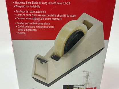 3M Scotch 06924 Heavy-Duty Tape Dispenser C256 Beige - Holds Up To 1'' Wide Tape