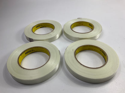 (4) Rolls - 3M 06938 Filament Tape 18mm X 55m High Performance (.71'' X 60 Yds)