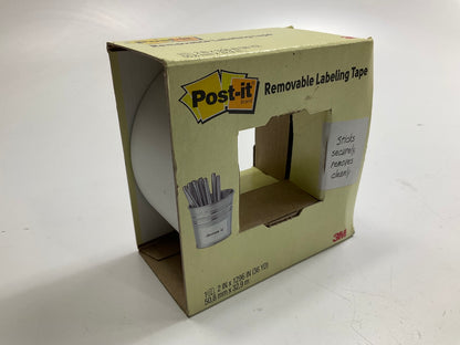 3M Post-it 06951 Labeling Tape 695, 2 Inches X 36 Yards, White