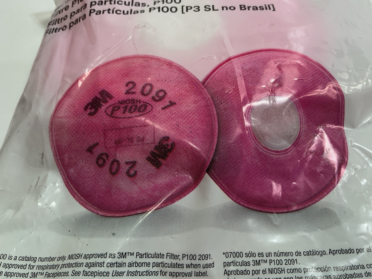 17 Packs Of 2 Each. 3M 07000 Particulate Filter P100 Organic Vapor Filter 2026