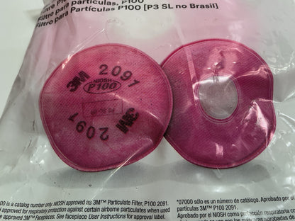 17 Packs Of 2 Each. 3M 07000 Particulate Filter P100 Organic Vapor Filter 2026