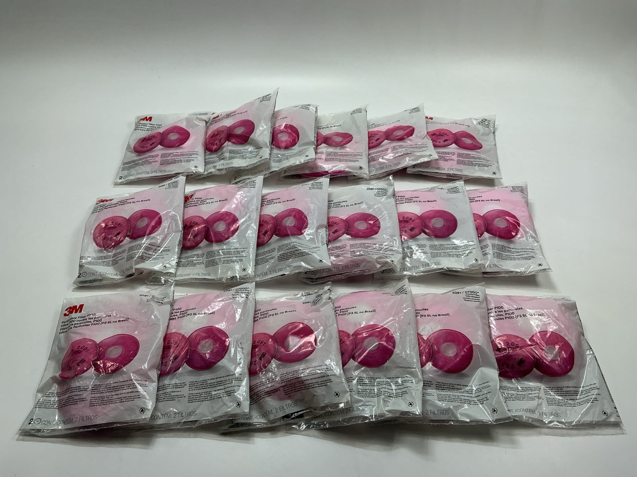 18 Packs Of 2 Each. 3M 07000 Particulate Filter P100 Organic Vapor Filter 2026