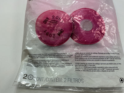 18 Packs Of 2 Each. 3M 07000 Particulate Filter P100 Organic Vapor Filter 2026