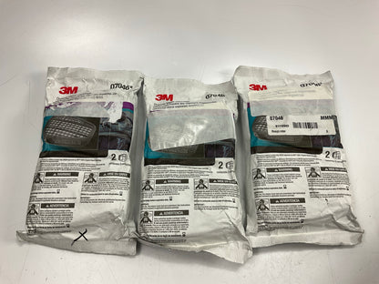 EXPIRED LOT - 3M 07046 Organic Vapor Filter Cartridges, 3 Packs Of 2 Each