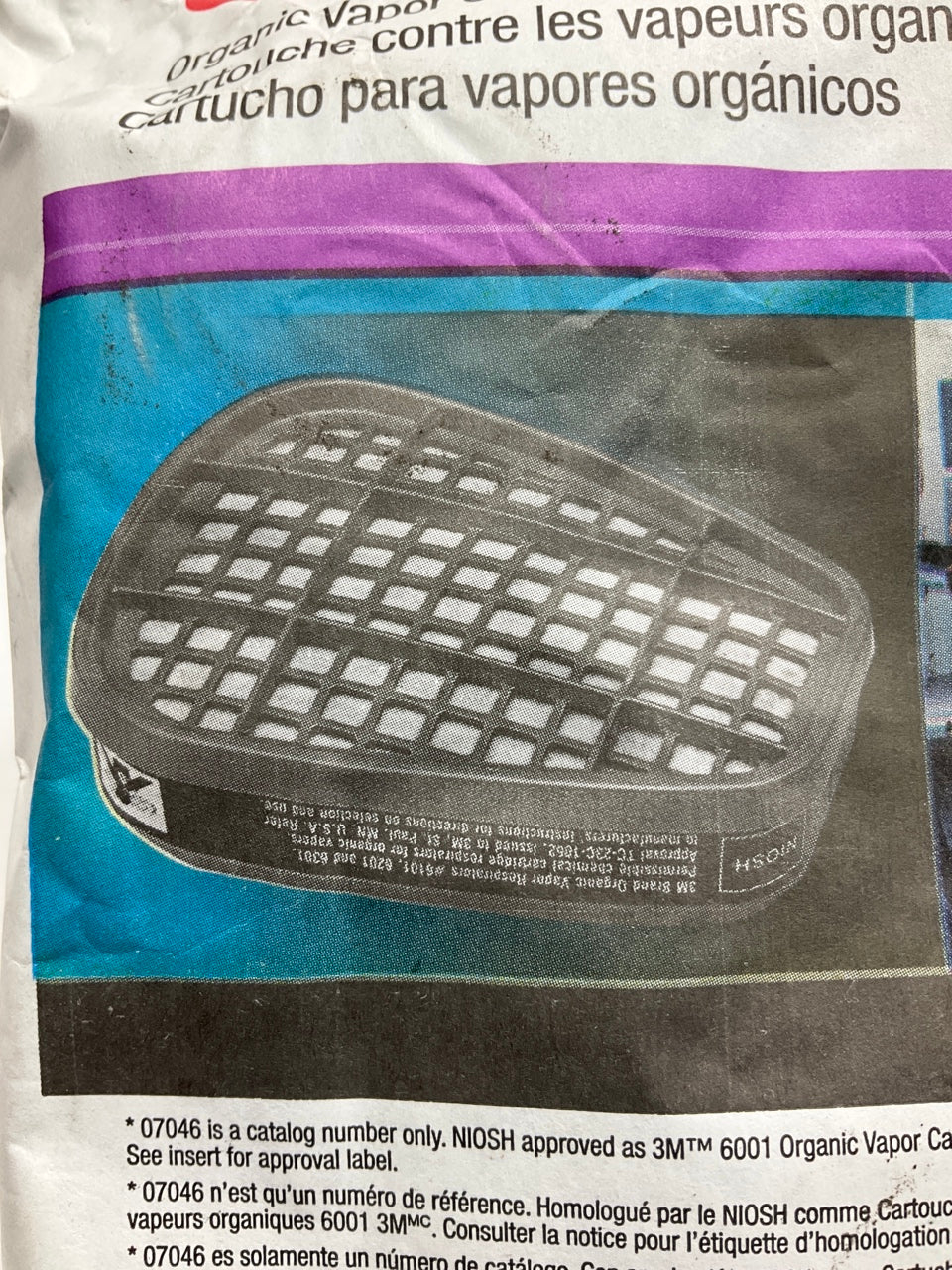 3M 07046 Organic Vapor Cartridge 6001 - 2 Pack (as Shown) Exp. 02/2026