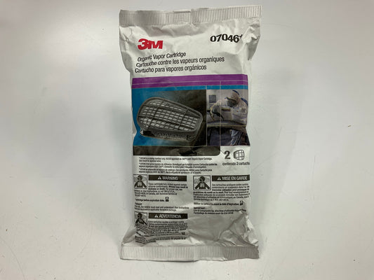 3M 07046 Organic Vapor Cartridge 6001 - 2 Pack (as Shown) Exp. 02/2029