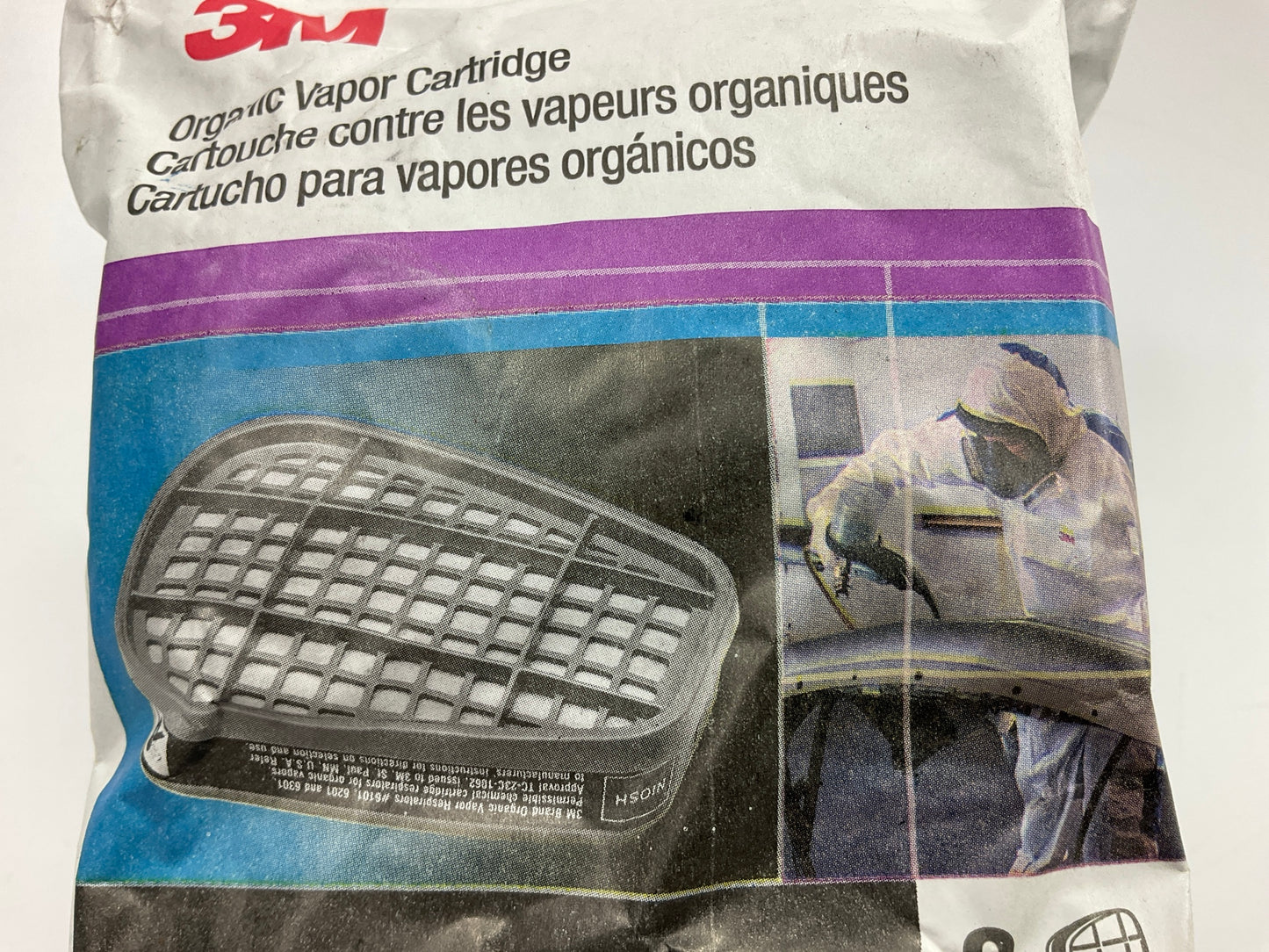 3M 07046 Organic Vapor Cartridge 6001 - 2 Pack (as Shown) Exp. 02/2029
