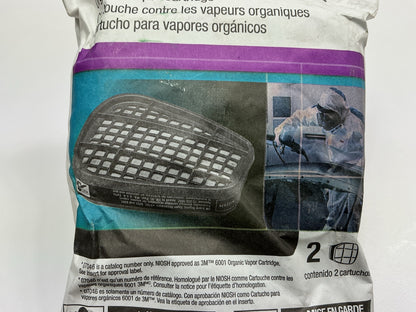 2 Packs Of 2, 3M 07046 Organic Vapor Mask Cartridge 6001 (as Shown) Exp. 03/2027